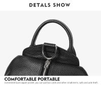 Mochila Antirrobo Para Mujer De Cuero Genuino 100% Gran Capacidad De Viaje Diseño Nuevo 2022 Mochila Escolar Para Niñas Con Cadena Y Cierre De Cremallera - details 20