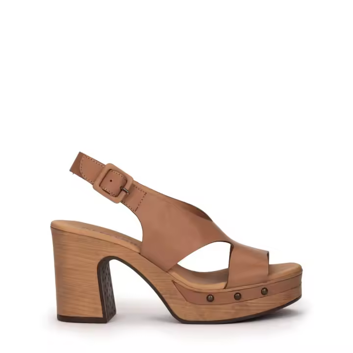 Weekend Shoes Sandalias Modelo 12378 Para Mujer Color Cuero - 1