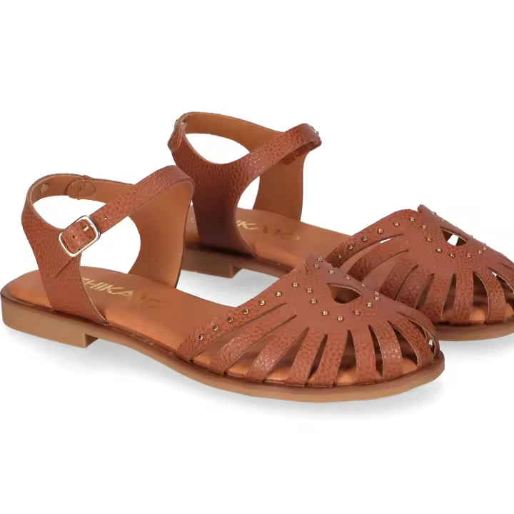 Chika10 Leather MUSAKA 14 Sandalias Planas Cuero/Tan - 1