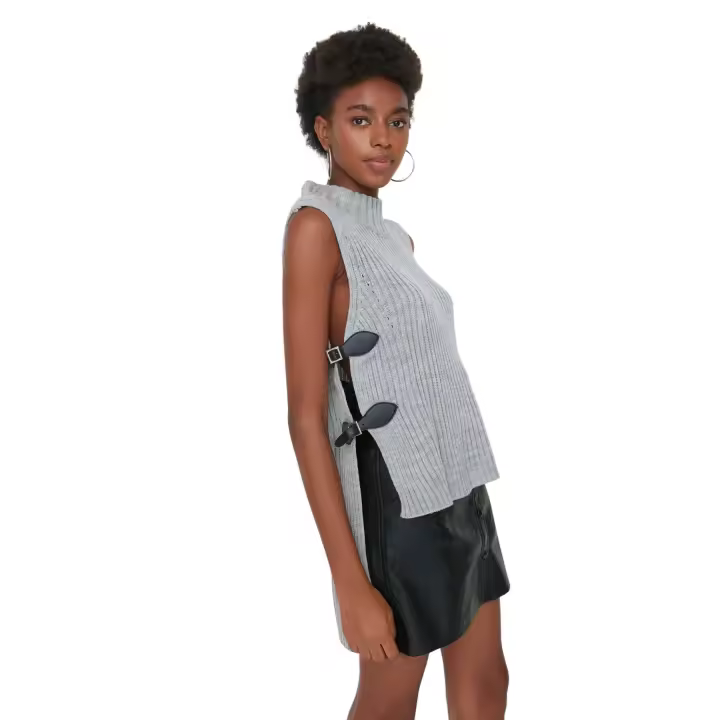Trendyol Black Accessory Knitwear Sweater Twoaw20Fv0117 - 1