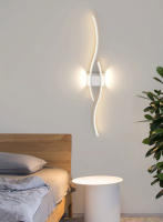 Lámpara De Pared LED Para Interior Decoración Para Dormitorio Negro Blanco Iluminación De Pasillo Balcón Fuente De Luz LED Contemporánea Para Sala De Estar Estudio - details 7