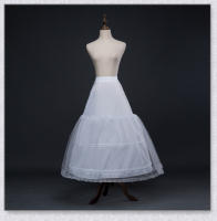 Falda Blanca Con 3 Aros Y Borde De Encaje Crinolina A-Line Para Vestido De Boda Adecuada Para Vestido De Baile Talla Única En Stock - details 1