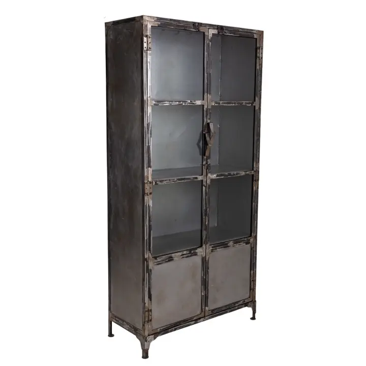 Vitrina de metal negra 90x40x190 - 1