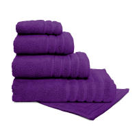 Juego Toallas Baño 500 Gr LISO - Rizo 100% Algodón - Pack 3 Piezas (Tocador+Lavabo+Ducha). Color Morado - Sedalinne - details 0