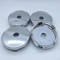 4Pcs 60mm Cubierta De Centro De Eje Para Ruedas De Coche ABS Negro Y Plateado Universal Para Rines De Vehículo Protección Contra Polvo - details 1