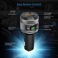 Bluetooth 5,0 Transmisor FM para Coche, Adaptador de Radio, Manos Libres Mechero Coche with QC3.0, Cargador de Coche Doble USB with QC 3,0, Manos Libres Inalámbrico Reproductor MP3 Coche, Amplia Compatibilidad Soporte USB Memory - details 4