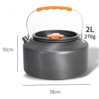 Kettle De Aluminio Portátil Para Camping 0.8L/1.1L/1.2L/1.6L/2L/2.5L Para Café Y Té Ideal Para Paseos Al Aire Libre Pesca Y Picnic - details 10