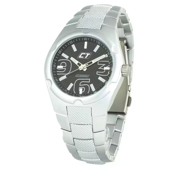 Chronotech Reloj Analógico para Hombre de Cuarzo con Correa en Acero Inoxidable CC7039M-02M - 1