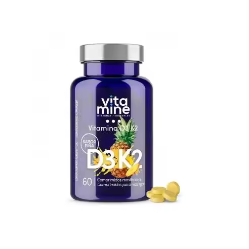 VITAMINA D3+K2 60u masticable , Herbora - 1