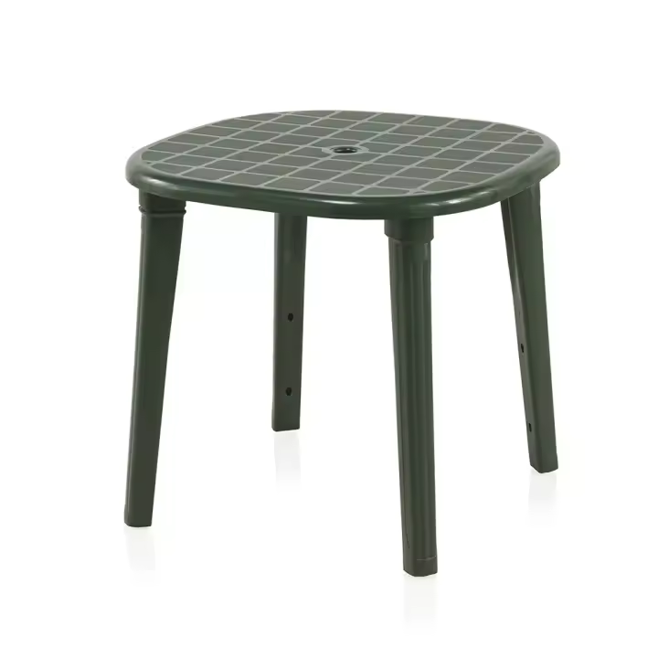 SP Berner Mesa Cancún 80x80 Cm Verde para Exterior de Resina de Alta Calidad - 1