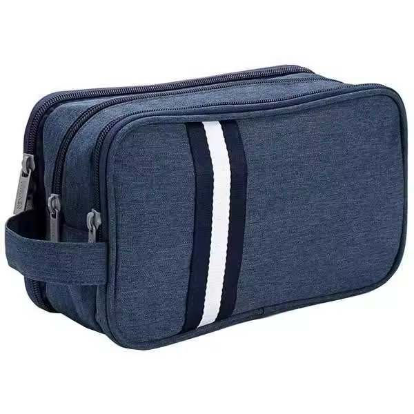 Bolsa de ASEO de viaje, separación en seco y húmedo, 3 compartimientos - 1