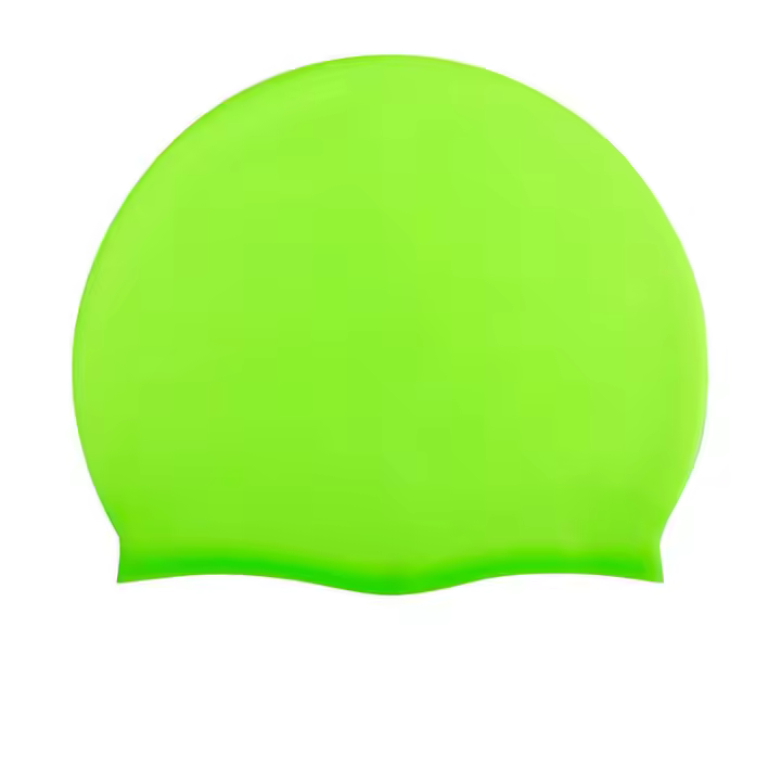 Gorro De Natación De Silicona Para Mujeres Y Hombres Impermeable Con Protección De Oídos Gran Tamaño Gorro De Buceo Elástico Para Piscina - 1