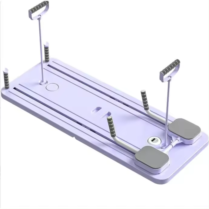 Pilates Reformando Compacto, 4 en 1 Pilates Plegable,La rueda abdominal push-up rebota automáticamente temporizador,Tabla Abdominal Pilates Multifunción para el Hogar y el Gimnasio - 1