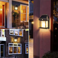 Luz De Pared Solar De Tungsteno Con Sensor De Movimiento IP65 Impermeable LED Para Patio Pared De Madera Porche Granero Balcón - details 2