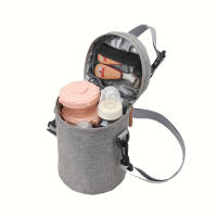 Bolsa De Almacenamiento Para Botellas De Lactancia Bebé Con Aislamiento Y Calentador Portátil Para Silla De Paseo Y Salidas - details 2