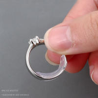 Ajustador De Tamaño De Anillos Invisible En Color Transparente Herramienta Para Ajustar Anillos Sueltos Reductor De Anillos Adecuado Para Todas Las Joyas - details 2