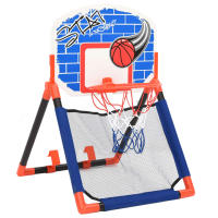 vidaXL Set baloncesto infantil multifuncional suelo y pared - details 0