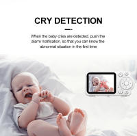 Monitor De Bebé Inalámbrico 2.8 Pulgadas Cámara De Seguridad Inteligente Con Visión Nocturna Audio Bidireccional Protección De Seguridad Monitoreo De Temperatura Alarma De Llorido De Bebé - details 8