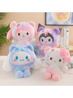 Muñeco De Peluche Sanrio 25Cm Kuromi Mymelody Cinnamorol Kawaii Regalo De Navidad Decoración Suave Y Almohada Juguete De Anime - details 6