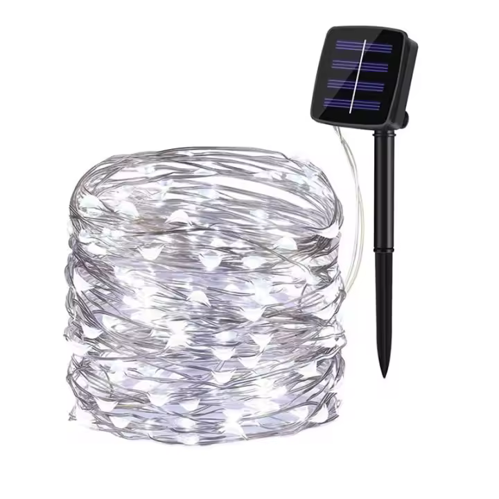 Garland De Luz LED Solar Impermeable Para Exterior Decoración De Navidad Boda Fiesta Jardín Año Nuevo Enredadera De Fairy Light - 1