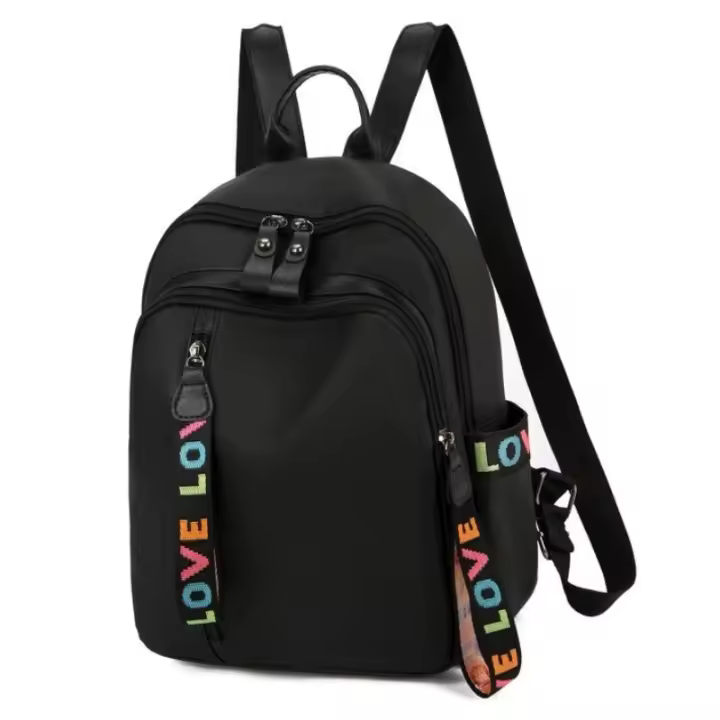 Mochila De Viaje Estilo Universitario Ligera De Tela Oxford Gran Capacidad Diagonal - 1