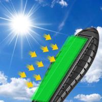 Lámpara Solar De Calle Exterior Impermeable Con Sensor De Movimiento LED Para Jardín Ángulo Ajustable Luz Solar Moderna IP65 - details 6