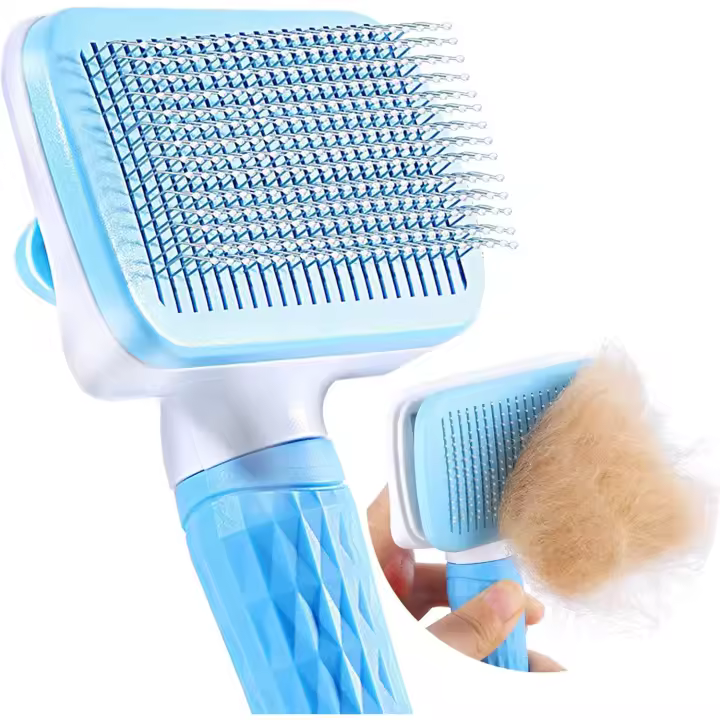 Dog Cat Brush, Self-cleaning Dead Hair Brush for Cat Dog, Effective Removal of up to 95% of Dead Hair and Tomentose Hair, Suitable for Dogs Cats Short and Long Hair - 1