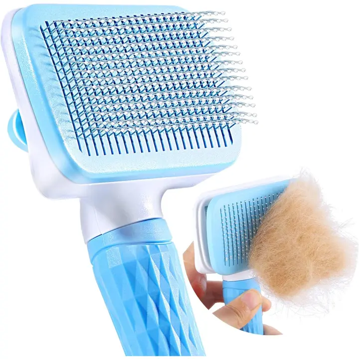 Cepillo para gato perro, cepillo de pelo muerto autolesivo para perro gato, hasta el 95% de pelo muerto y eliminación efectiva de pelo Tomentose, adecuado para perros gatos pelo corto y largo - 1