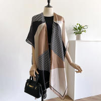 Pañuelo De Seda Premium Para Mujer Estampado De Paisley Verano Delgado Chiffon Scarf Muslim Transversal De Seda 2024 Nuevo - details 8