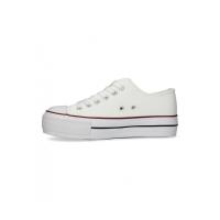 KTEY 46 MSM892 Zapatillas de lona mujer 21440 XL BASQUET DOBLE PISO NAPA BLANCO - details 1