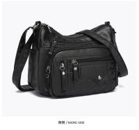 Bolso Bandolera De Cuero Suave Para Mujer 2024 Casual Con Múltiples Bolsillos Retro Bolso De Mano Para Damas Bolsos De Hombro - details 6