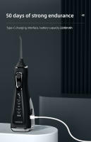 Rinser Oral Recargable IPX7 Impermeable Con 5 Modos Jetable De Agua Dental Fregador De Dientes Potente Y Continuo - details 1
