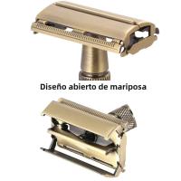 YINTAL Afeitanos Classico De Dos Manos Aleación De Zinc Plated Para Hombres Manipallo Mayor Herramienta De Melenado Interntnal Tampón Enroscable Para El Borbotron Y El Ciclikom Shaving - details 2