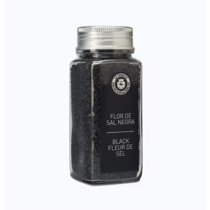 La Chinata Flor de Sal Negra con Pimienta Negra y Carbón Vegetal - 110 G - 1