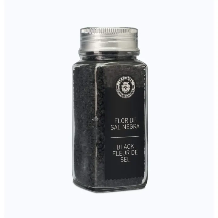 La Chinata Flor de Sal Negra con Pimienta Negra y Carbón Vegetal - 110 G - 1