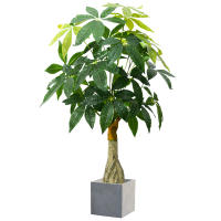 Planta Artificial De Monstera Grande 95cm Con Hojas De Palma Falsas Árbol Verde Tropico Decoración Para Jardín Casa Exterior DIY - details 1
