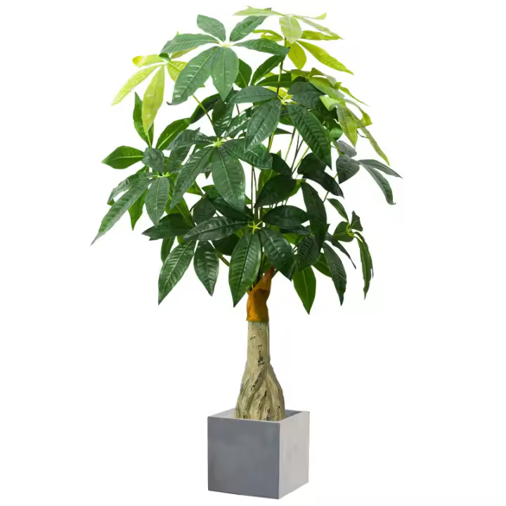 Planta Artificial De Monstera Grande 95cm Con Hojas De Palma Falsas Árbol Verde Tropico Decoración Para Jardín Casa Exterior DIY - 1