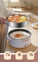 Cocina eléctrica portátil multifuncional de 220 V, 1,5 L, sartén de doble capa, utensilios de cocina antiadherentes para cocina y electrodomésticos - details 4