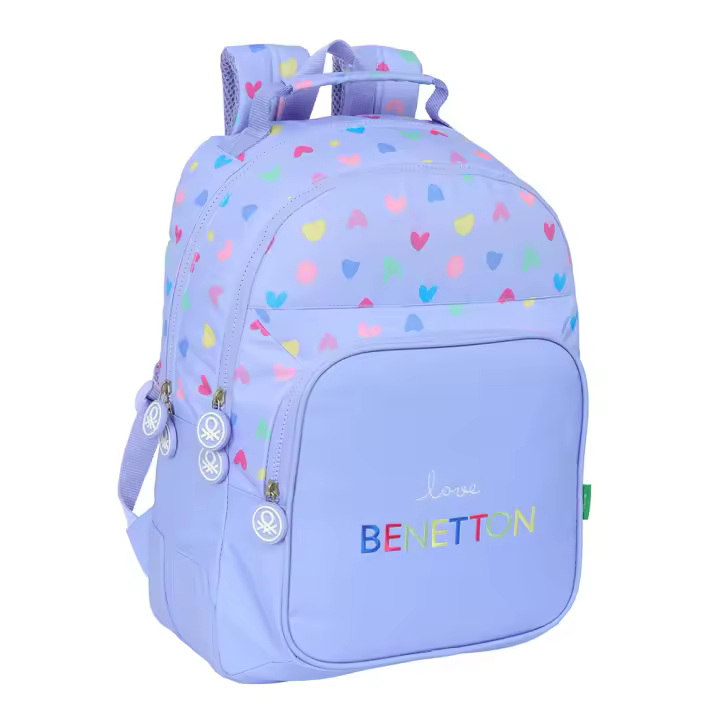 MOCHILA DOBLE ADAPT.CARRO BENETTON "LILA" - 1