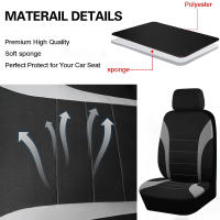 Cubiertas De Asiento De Coche Universal AUTO plus Adecuadas Para La Mayoría De Los Coches SUV Camiones Y Furgonetas Conjunto Completo Accesorios De Interior - details 0