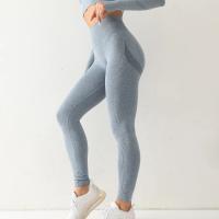 Leggings Deportivos Sin Costuras Para Mujer Cintura Alta Elástica Sólida Yoga Gimnasio Entrenamiento Pantalones De Correr Accesorios De Gimnasio - details 9