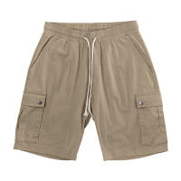 Pantalones cortos de trabajo multibolsillos estilo americano para hombre, informales, ajustados, con cordón, de verano - details 8