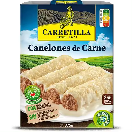 Carretilla Platos preparados, listos para consumir - Platos de pasta: Macarrones Boloñesa, Lasaña Boloñesa, Macarrones Carbonara, Canelones - 5 unidades - 1