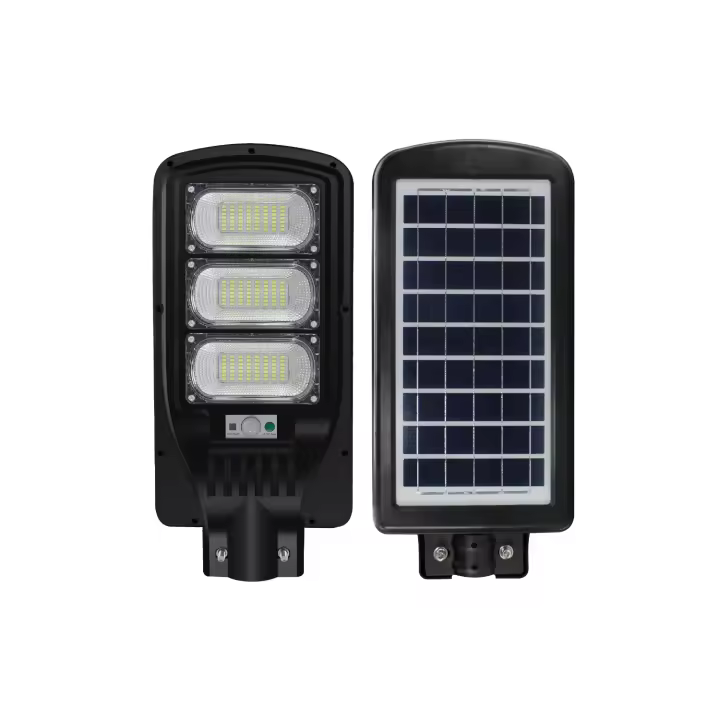 Jortan Tech - Farola Solar LED Con Sensor de Movimiento y Batería LiFePO4 para Iluminación Exterior Eficiente y Sostenible - 150W / 200W / 250W / 300W - 1