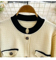 Vestido Tweed Casual Para Mujer EVNISI Con Cinturón Y Cuello O Largo Manga A-Line Chic Para Oficina Primavera Vestido De Fiesta - details 4