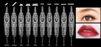 100pcs Agujas De Tatuaje Desechables Y Estériles Para Maquillaje Permanente 1RL Cartridge Fácil Click Para Cejas Y Labios Suministros De Tatuaje - details 2