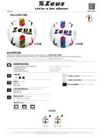 Balón Zeus PALLONE HBD  Balón de fútbol  Balones y Equipamiento Deportivo  Tallas 4 y 5 - details 0