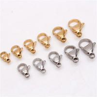 30-50Pcs Abrazaderas De Langosta De Acero Inoxidable 304 Para Pulseras Collares Cadenas Joyería DIY Tamaños 9-15mm Herramientas De Fabricación De Joyas - details 8