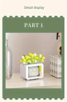 Bloques De Construcción De Cámara Con Flores Eternas Juguetes DIY Creativos Para Niños Regalos De Cumpleaños Modelos De Suculentas En Macetas Adecuado Para Adolescentes Y Adultos - details 3