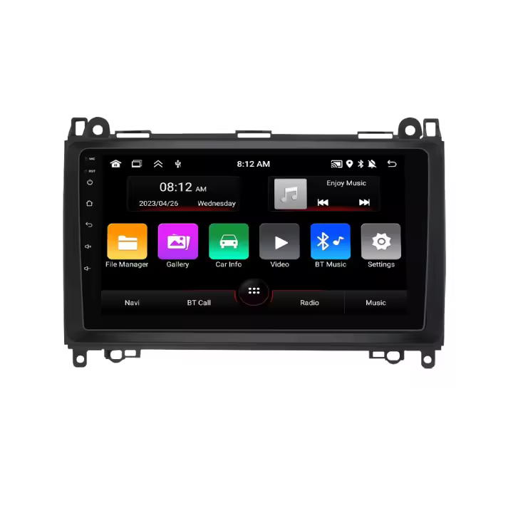 Radio De Coche Android 13 Para Mercedes Benz B200 B Class W169 W245 Viano Vito W639 Sprinter W906 Con CarPlay Navegación Multimedia Pantalla Táctil 9 Pulgadas RAM 4G - 1